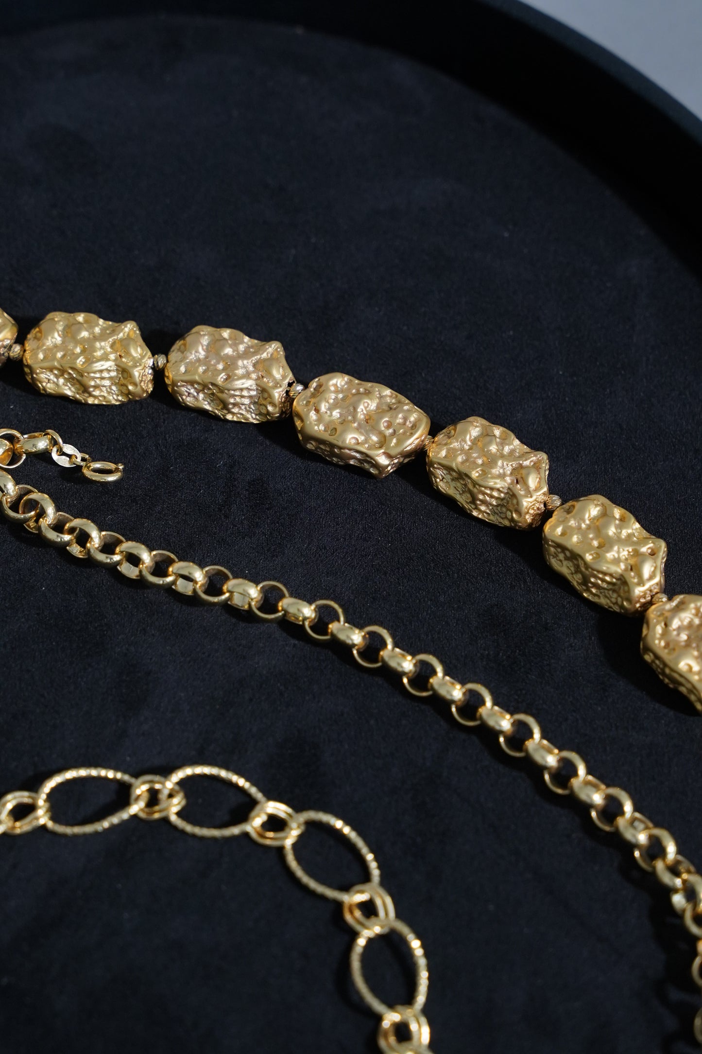 Gold Rock Bracelet