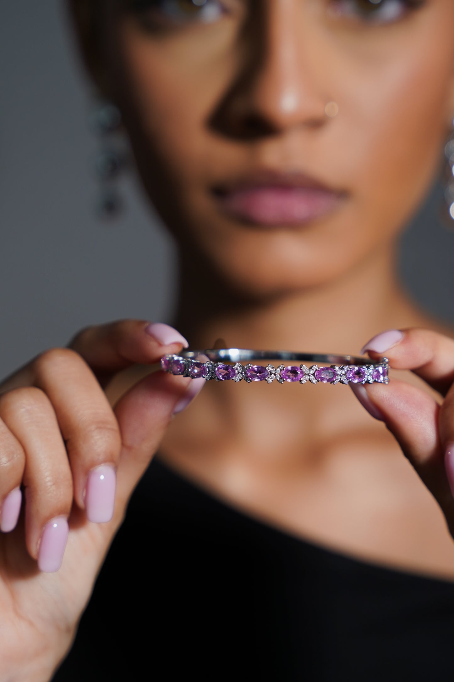 Pink Diamond Bangle