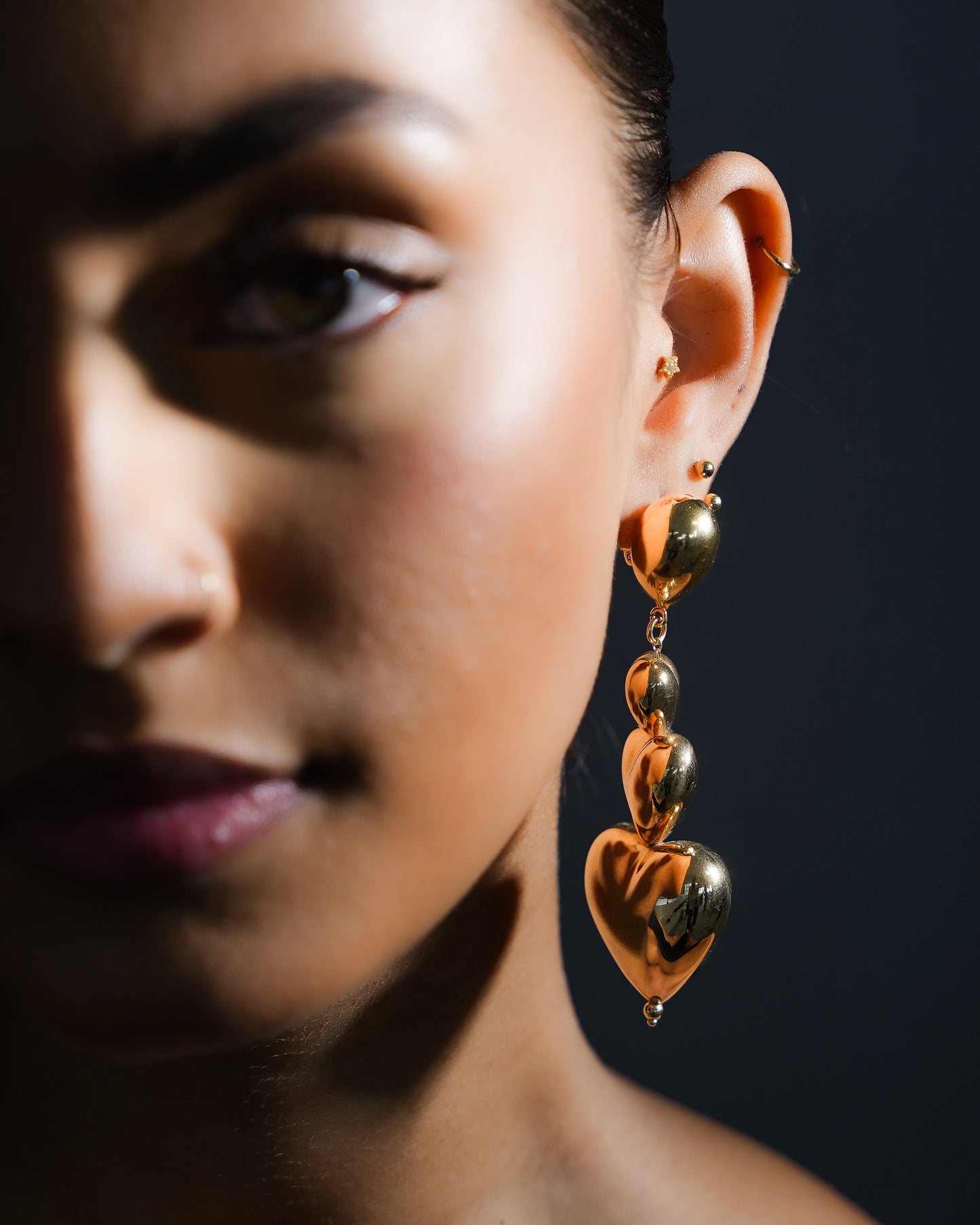 Bubble Heart Earrings