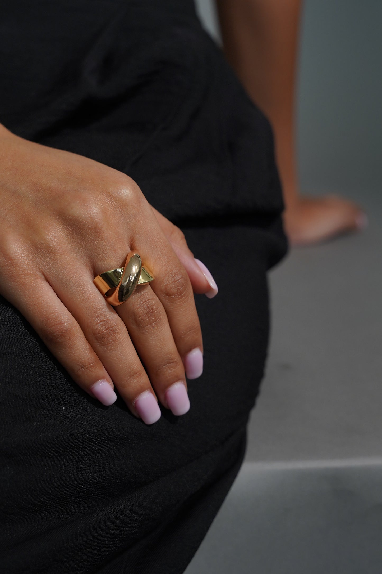 Two Tone Link Ring