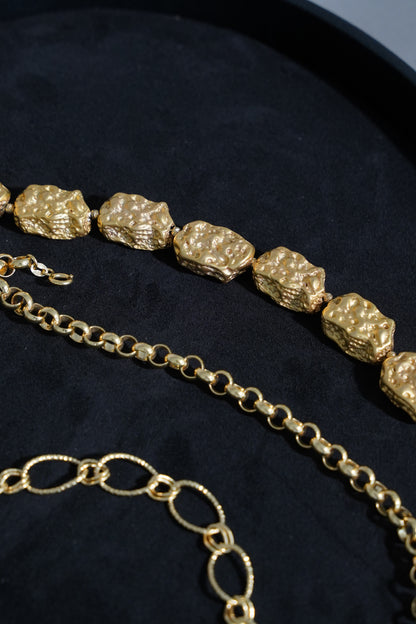 Gold Rock Bracelet