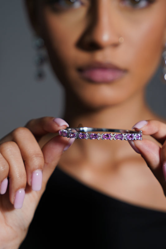 Pink Diamond Bangle