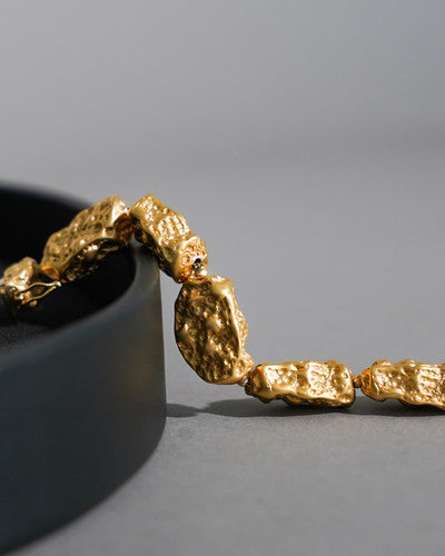 Gold Rock Bracelet